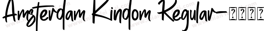 Amsterdam Kindom Regular字体转换